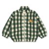 KONGES SLOJD Bunda JODY TEDDY - GREEN CHECK