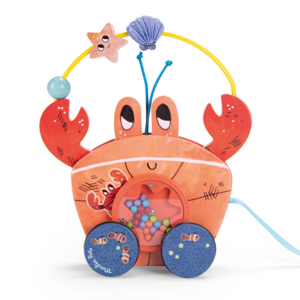230166 2 pull along crab les aventures de paulie