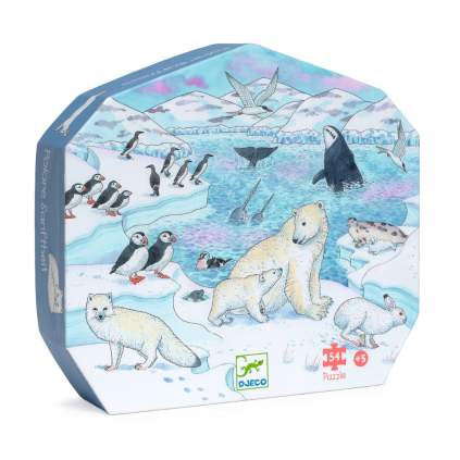 237339 2 djeco puzzle antarktida 54 pcs
