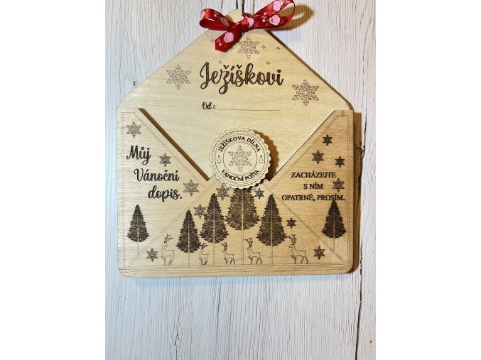 OBÁLKA NA DOPIS PRO JEŽÍŠKA