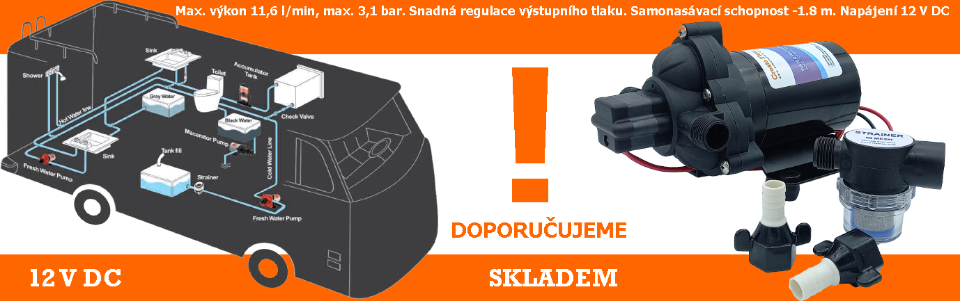 Membránové čerpadlo na 12 V