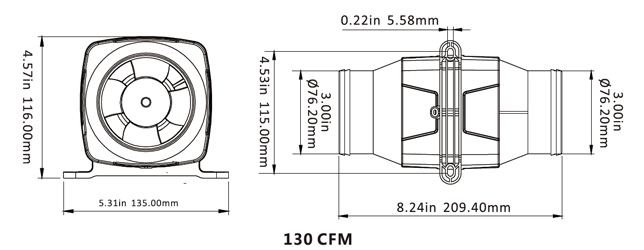 Inline_ventilator_SEAFLO_na_12V_rozměr_Create_Flow