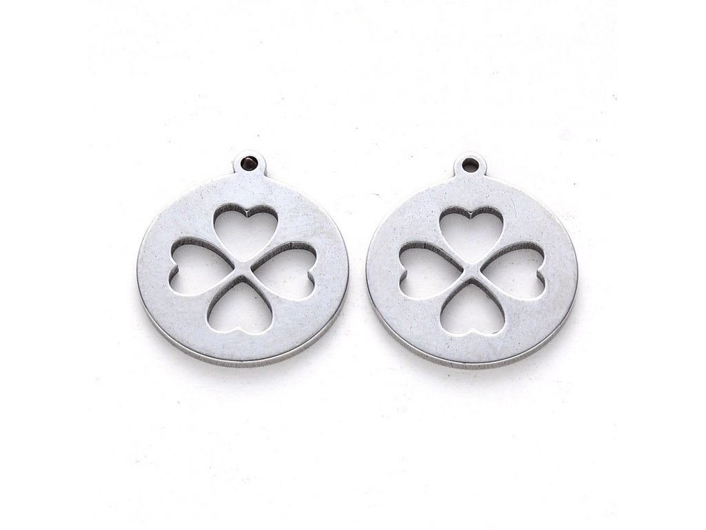 přívěsek čtyřlístek 18mm