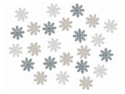 Dřevěné vločky šedé 2 cm