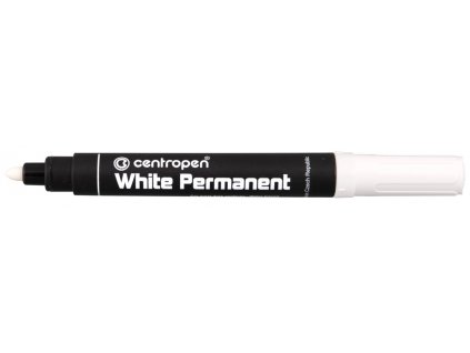 Popisovač permanentní široký WHITE PERMANENT BÍLÝ