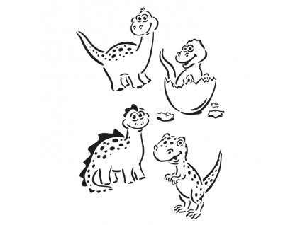 šablona dinosauři
