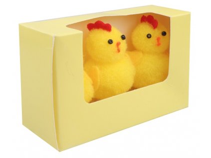 Kuřátka v papírové krabičce 5,5 cm, 3 ks