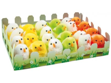 Velikonoční kuřátka 6 cm, 24 ks ,3 barvy