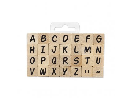 drevena razitka abeceda 1,8cm