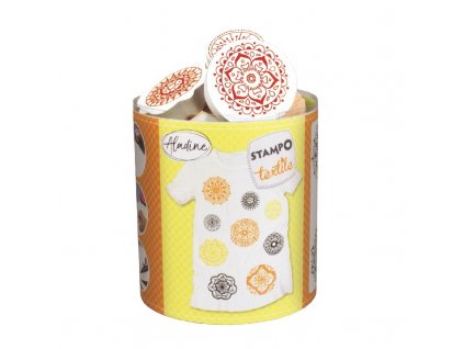 razitka na textil mandaly