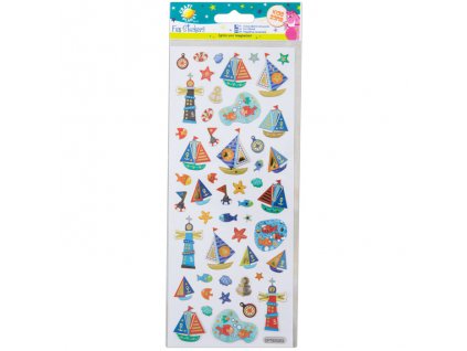 samolepky lodě a maják