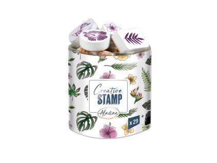 razitka creative stamp 29 ks tropicke listy