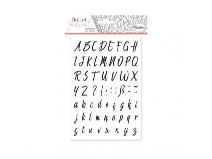 diarova razitka bullet journal 62 ks abeceda kurziva