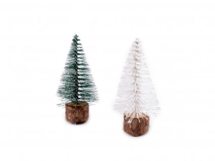 Dekorace vánoční stromeček průměr 3,5 cm, výška 7,5 cm