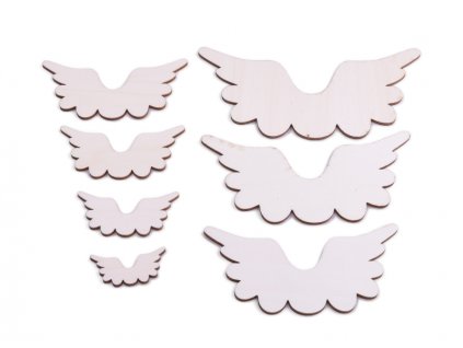 Dřevěná andělská křídla vzor 2