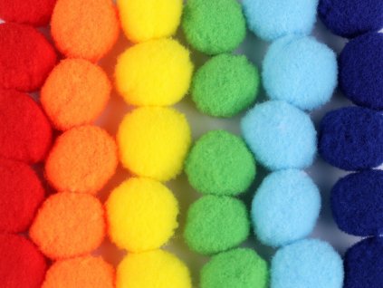 Bambulky barevný mix Ø20 mm - multicolor