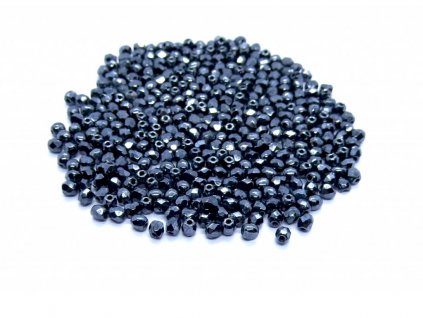 broučené korálky hematit 3mm