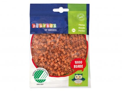 zažehlovací korálky sv. hnědé