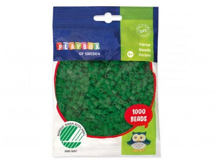 zažehlovací korálky zelené