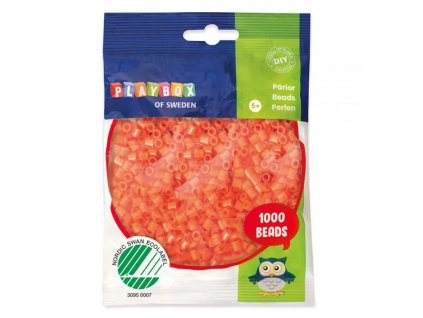 zažehlovací korálky oranžové