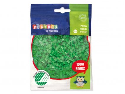 zažehlovací korálky zelené1