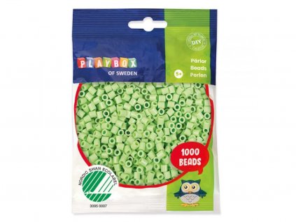 zažehlovací korálky pastel. zelené