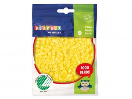 zažehlovací korálky pastel. žluté
