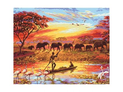 diamantový obrázek safari