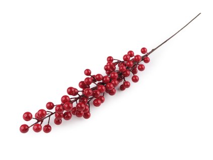 Umělá větvička jeřabina / bobule