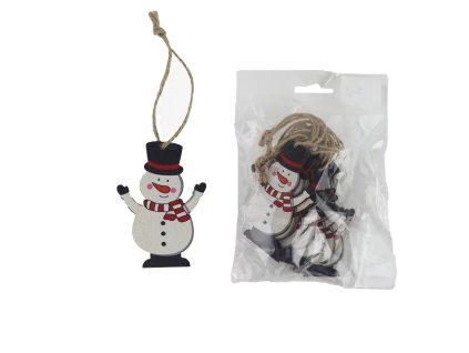 dřevěný sněhulák