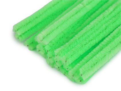 Chlupaté modelovací drátky Ø6 mm 20ks - zelená sv.