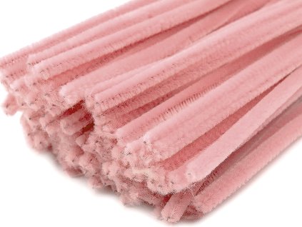 Chlupaté modelovací drátky Ø6 mm 20ks - pudrová