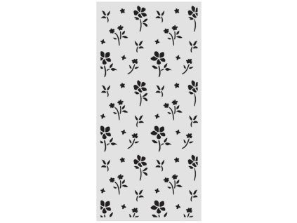 šablona drobný květ