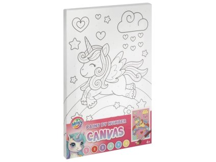 malovani na platno jednorozec