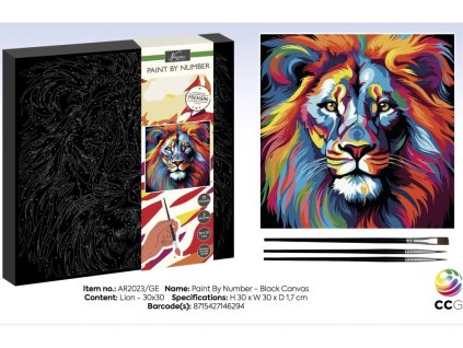 malování na plátno lev