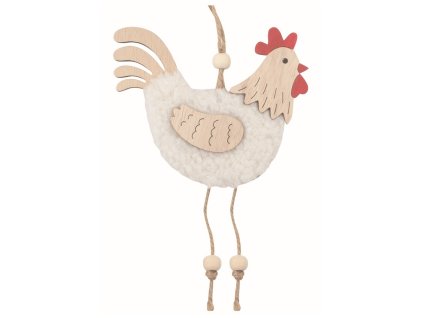 Kohout dřevěný 11,5 x 9,5cm na zavěšení