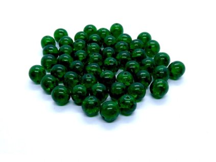 korálky tm. zelené