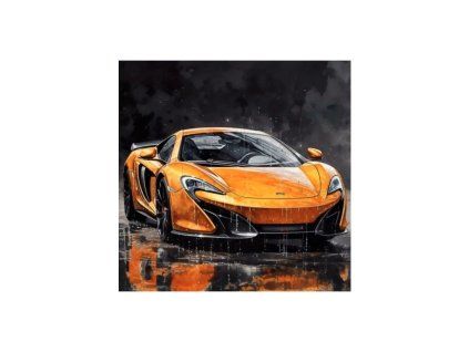 diamantovy obrazek auto v desti