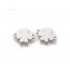 Přívěsek z nerezové oceli se dvěma očky-čtyřlístek 15,5x11,2x1 mm