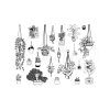 razitka creative stamp 21 ks pokojove rostliny (1)
