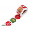 Papírové samolepky vánoční mix č.2 Ø38 mm