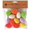 Vajíčka plastová barevná na zavěšení 4 cm, 12 ks v sáčku