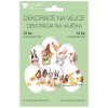 Smršťovací dekorace na vejce s velikonočními zvířátky 12 ks