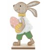Velikonoční Zajíc dřevěný s vajíčkem 11 x 22cm na postavení