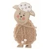 Ovce dřevěná hnědá 10,5 x 17 x 3 cm na postavení