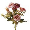ruze kytice 28cm ruzova