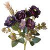 ruze kytice 28cm fialova