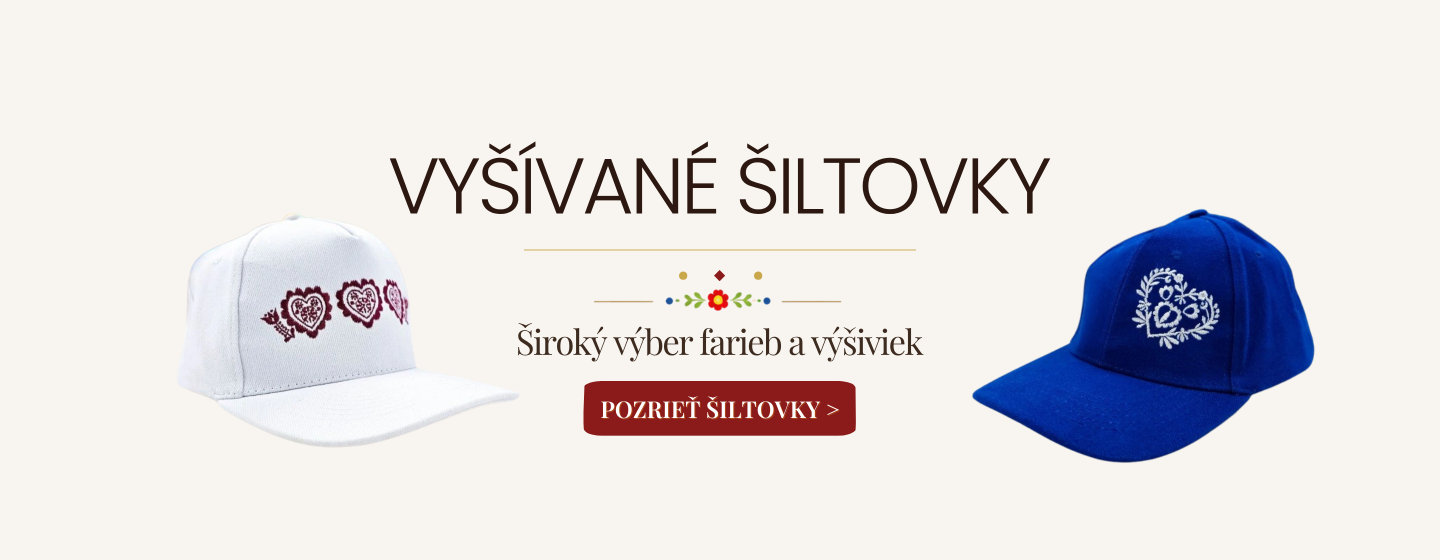 Vyšívané šiltovky