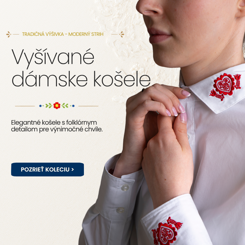 Vyšívané dámske košele