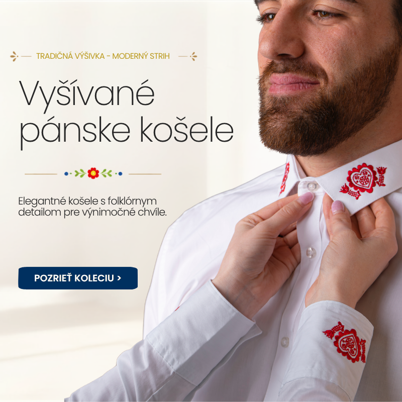 Vyšívané pánske košele